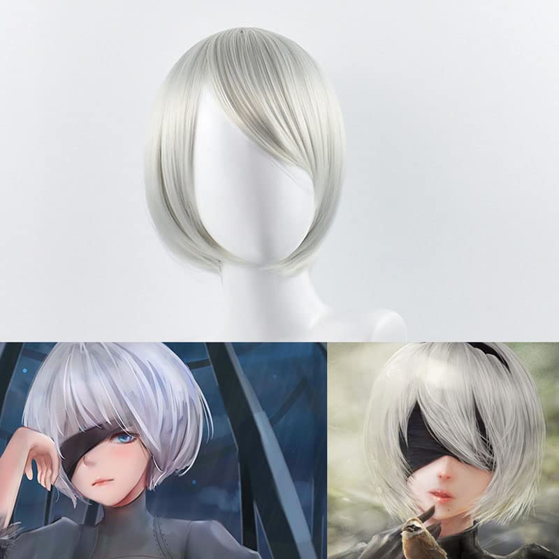 Short Sliver Cosplay Wigs for  - Men'S Accessories Types ulasan dan harga