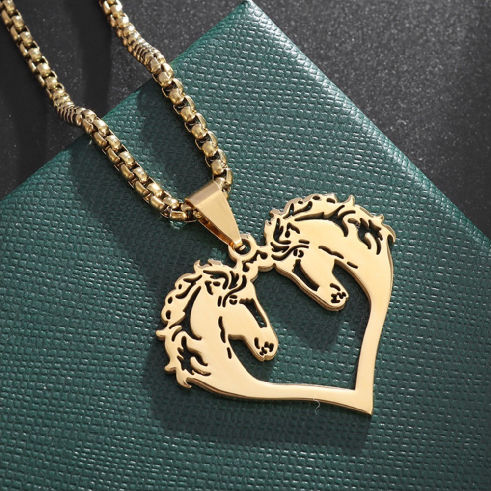 Hiphop Hollowed Out Horses Pen - Men Accessories Neck Chain ulasan dan harga